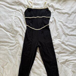 L*Space Active Black Ace Jumpsuit Size Small